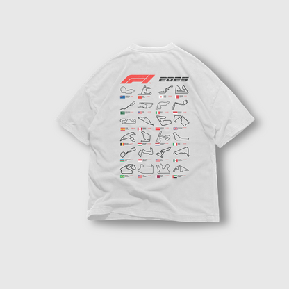 Formula One 2025 Race Calendar Tee – Track Every Win